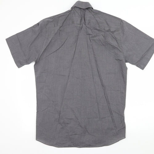 George Mens Grey    Button-Up Size 15.5