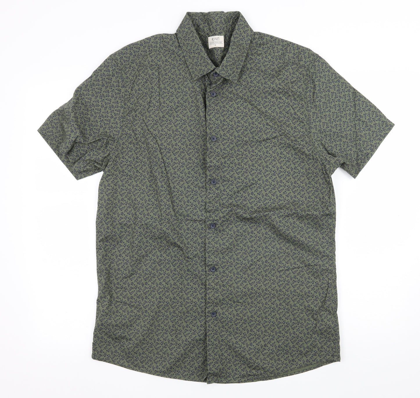 Matalan Mens Green Floral   Button-Up Size M