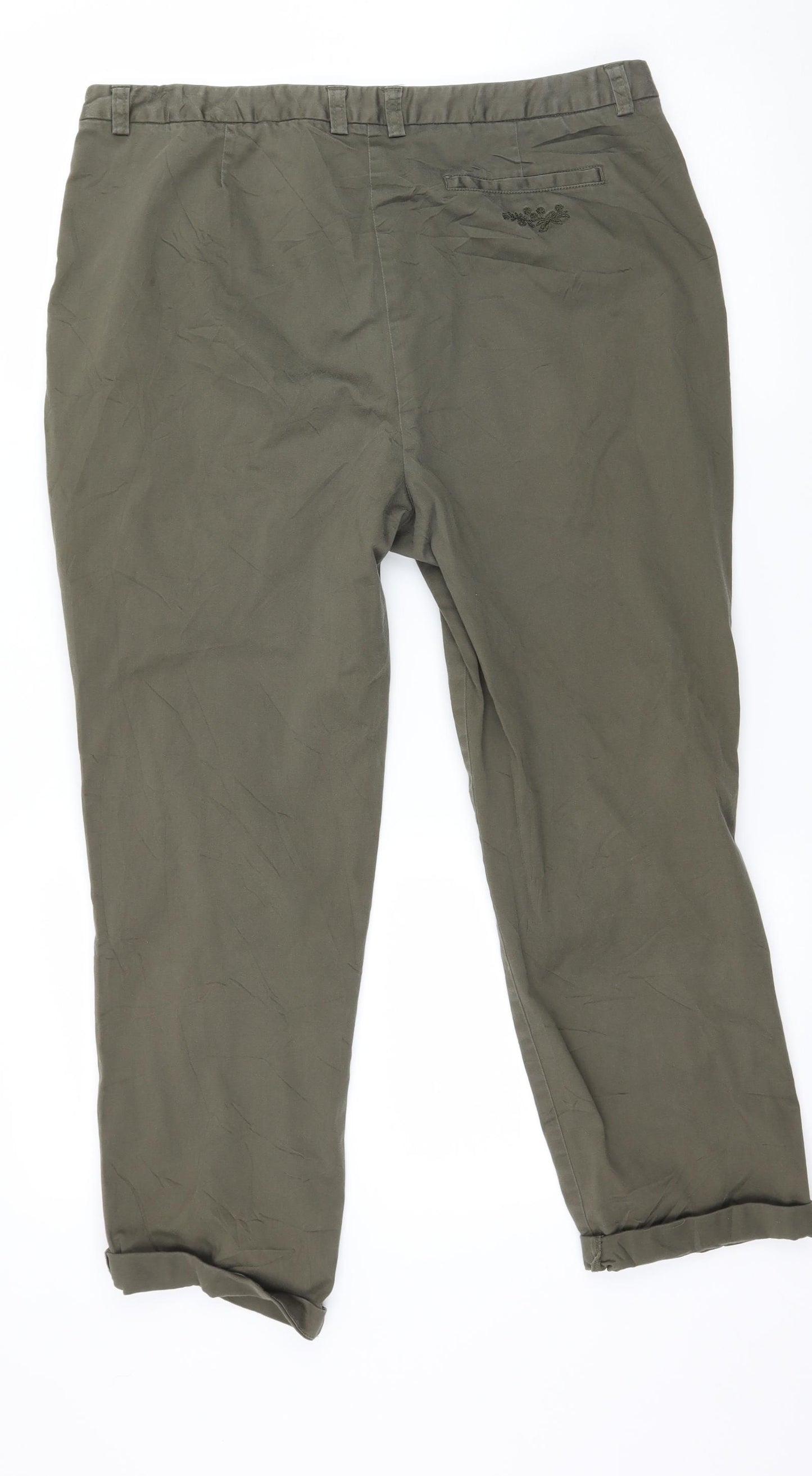 Laura Ashley Womens Green   Trousers  Size 14 L24 in