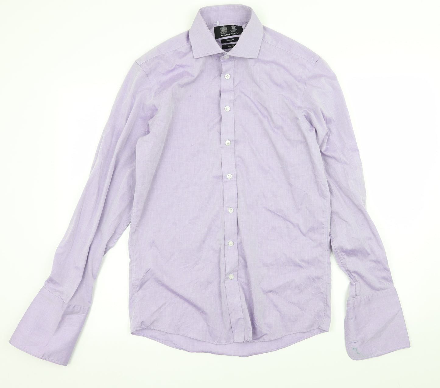 Austin Reed Mens Purple    Dress Shirt Size 15