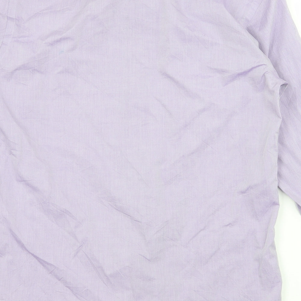 Austin Reed Mens Purple    Dress Shirt Size 15
