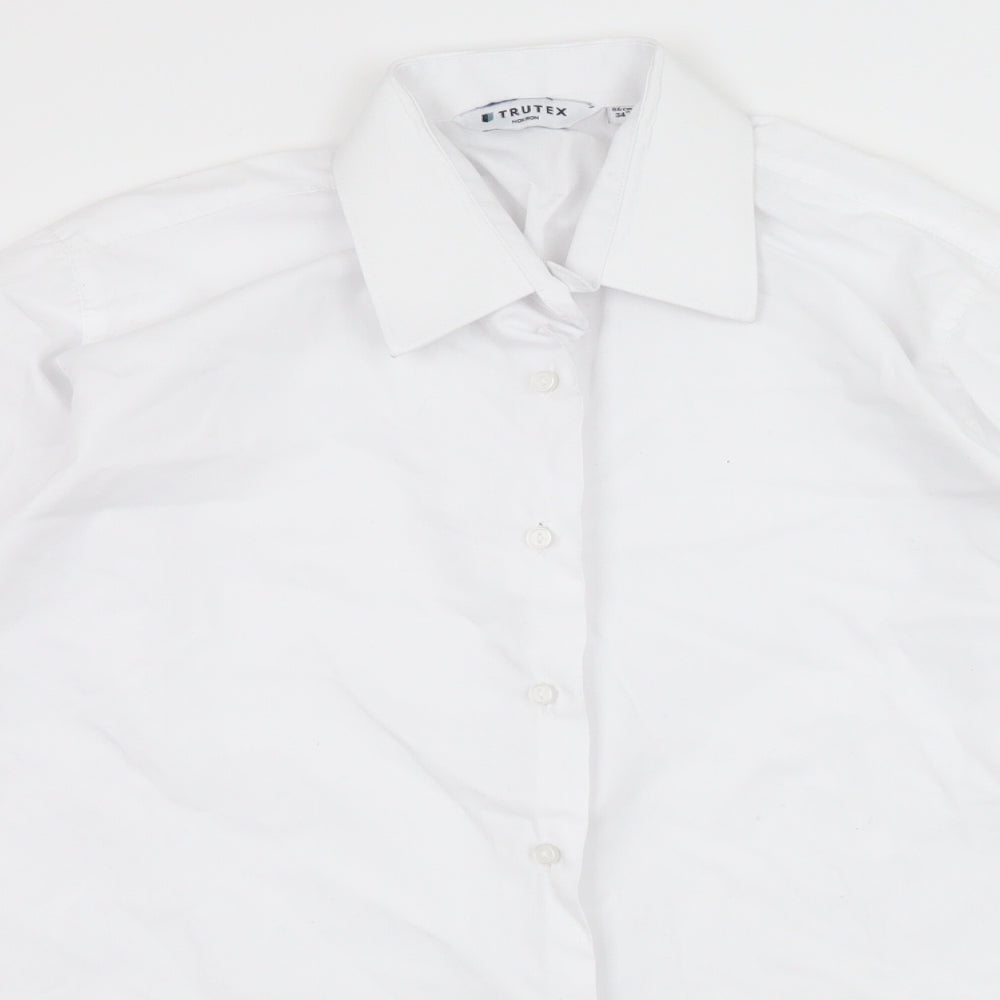 Trutex Mens White    Button-Up Size S