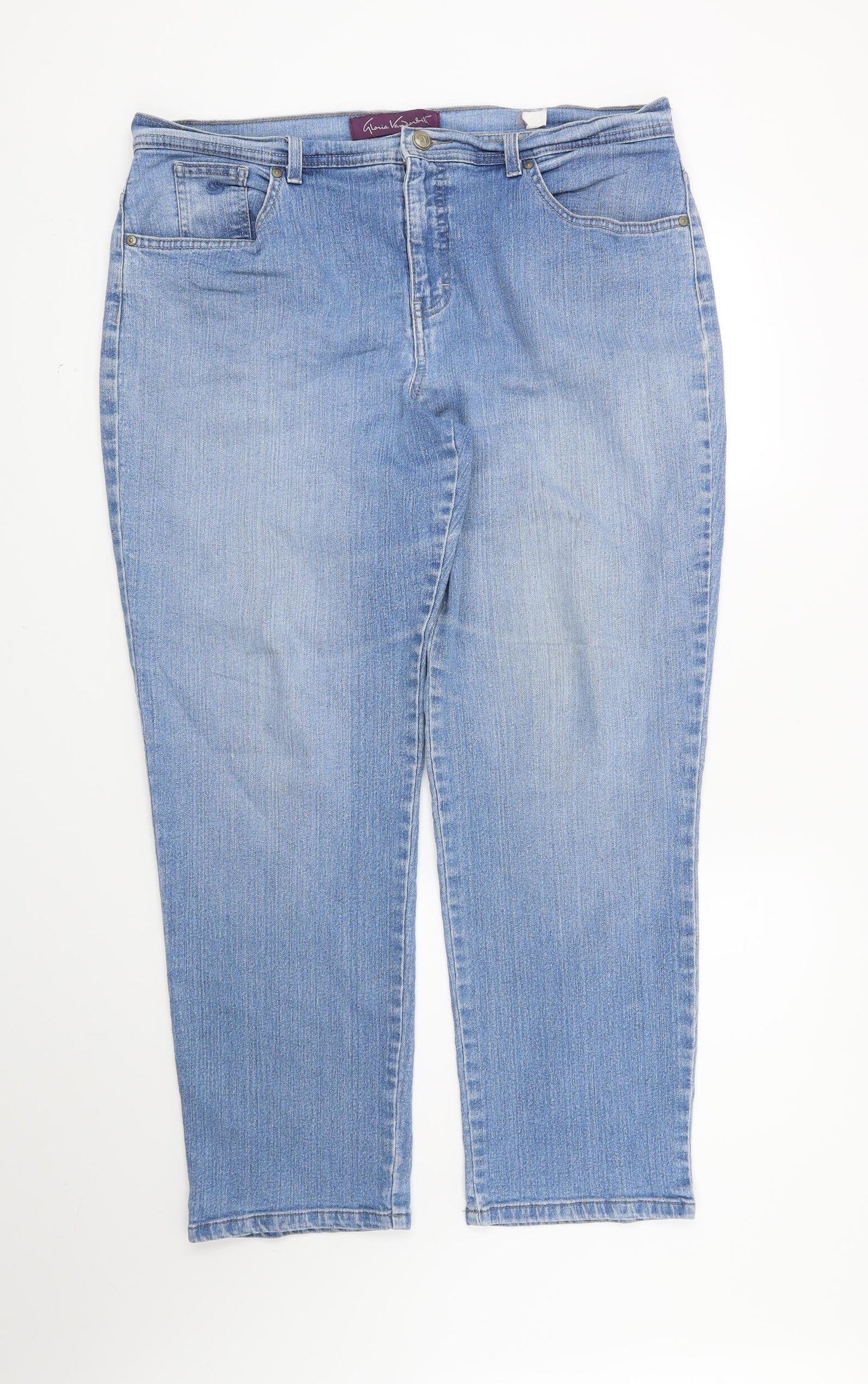 Preworn Womens Blue   Straight Jeans Size 16 L27 in