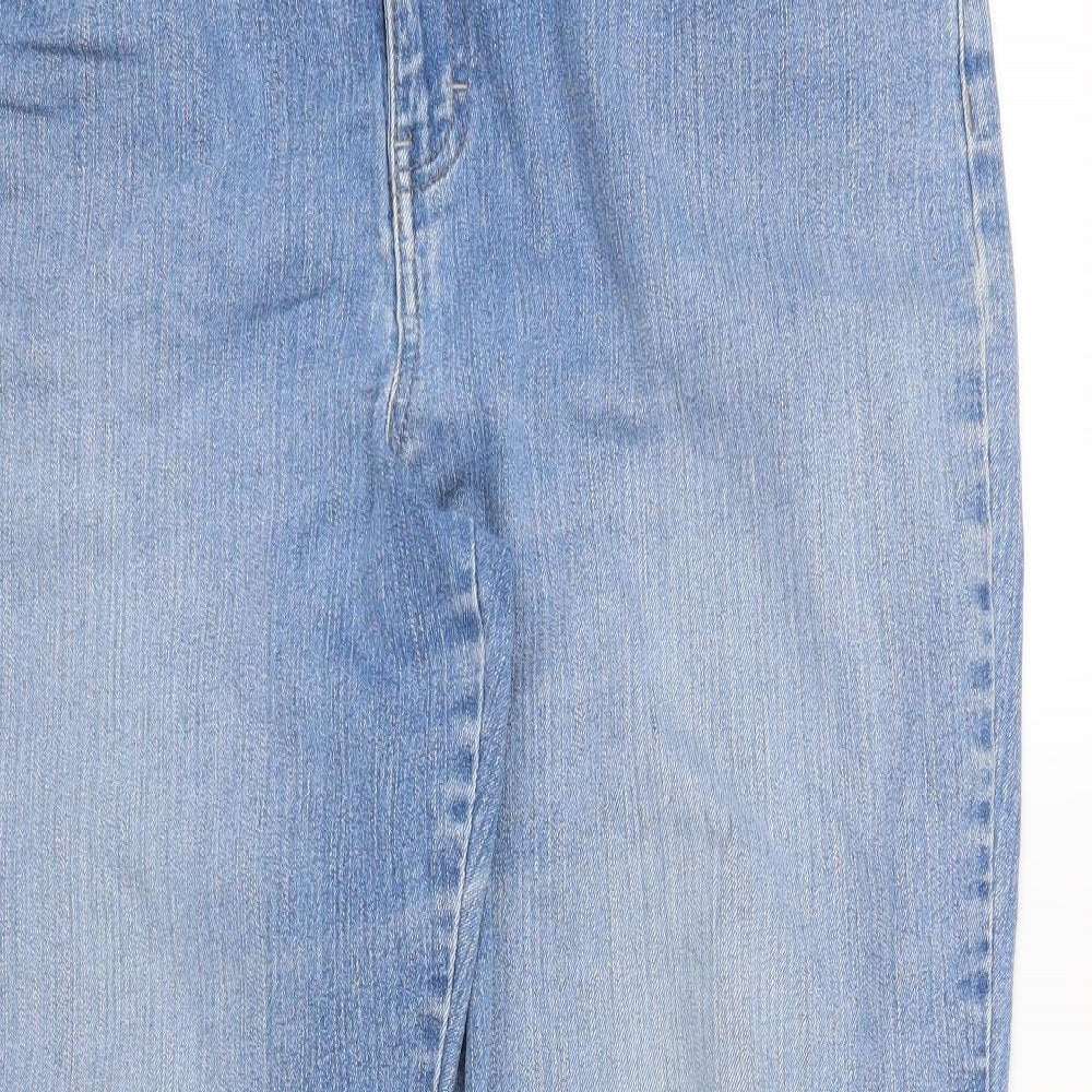 Preworn Womens Blue   Straight Jeans Size 16 L27 in