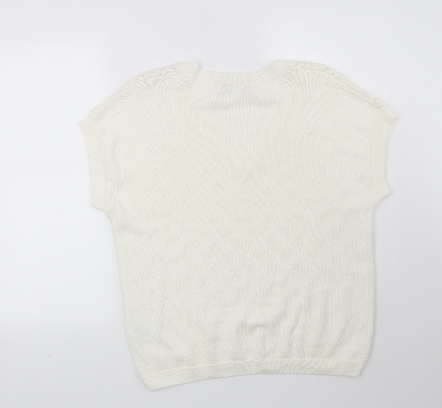 F&F Womens White   Pullover Jumper Size 12