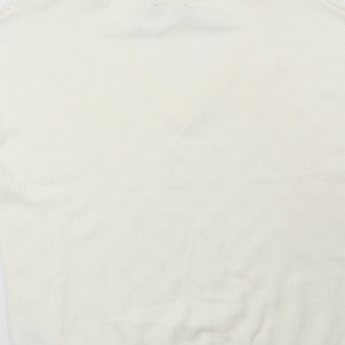 F&F Womens White   Pullover Jumper Size 12