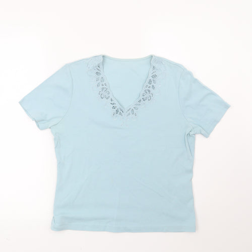 Preworn Womens Blue   Basic Blouse Size 10