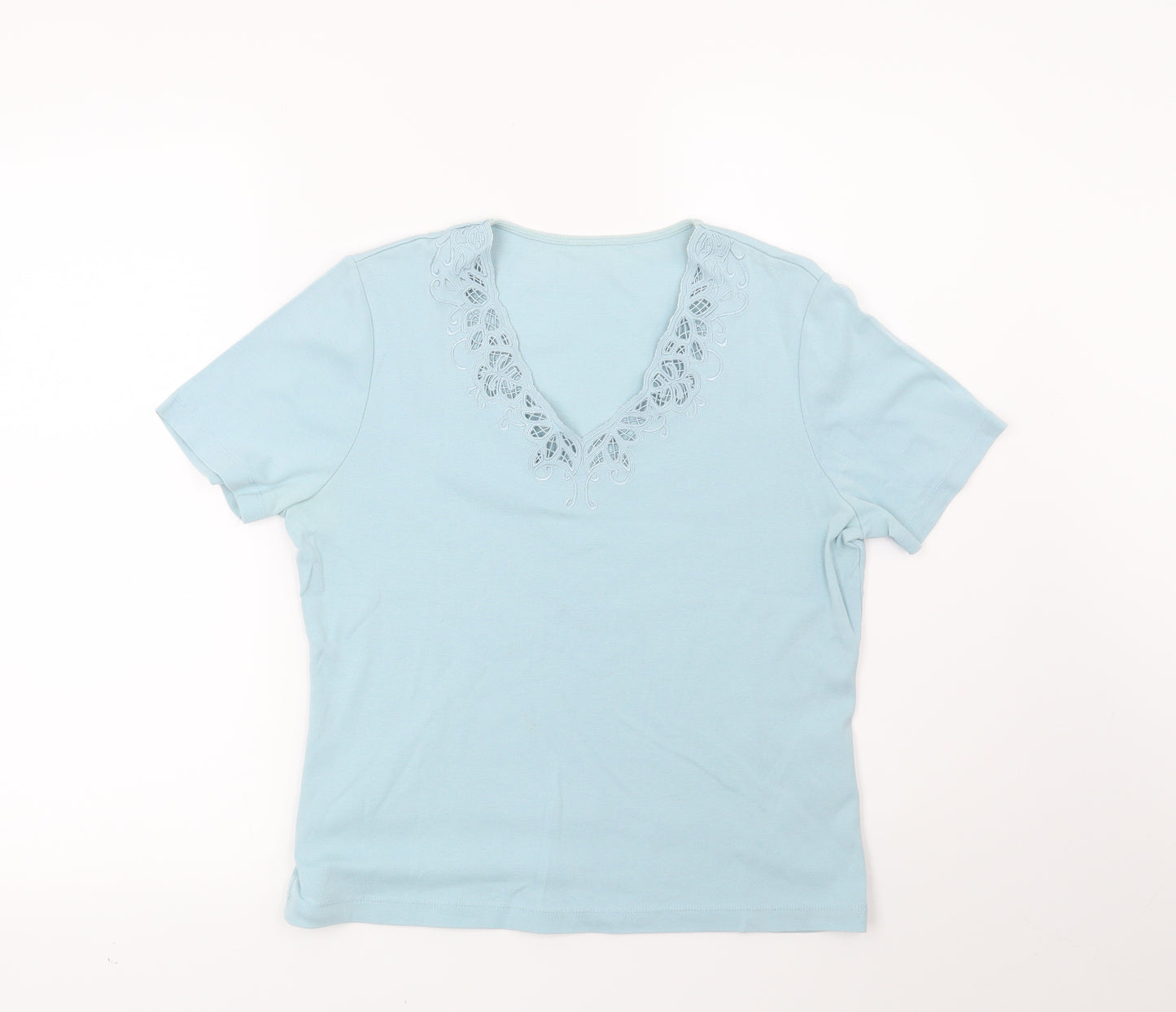 Preworn Womens Blue   Basic Blouse Size 10