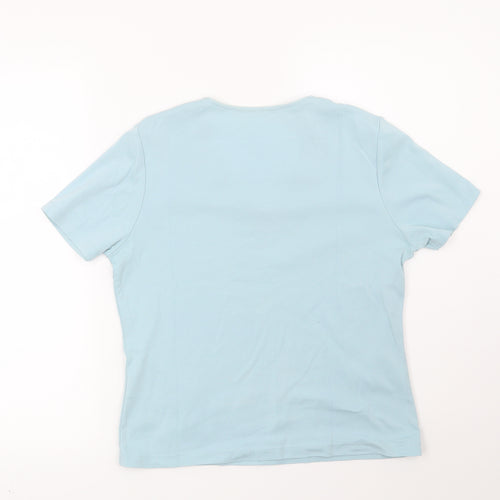 Preworn Womens Blue   Basic Blouse Size 10