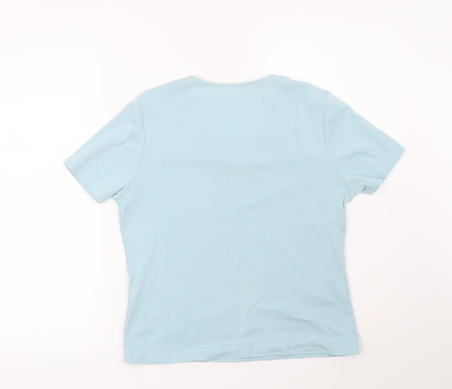 Preworn Womens Blue   Basic Blouse Size 10