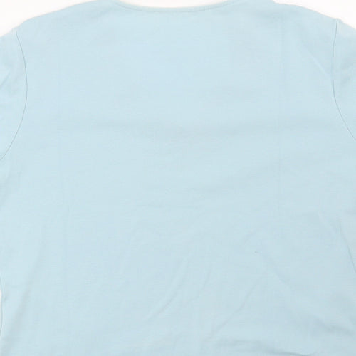 Preworn Womens Blue   Basic Blouse Size 10