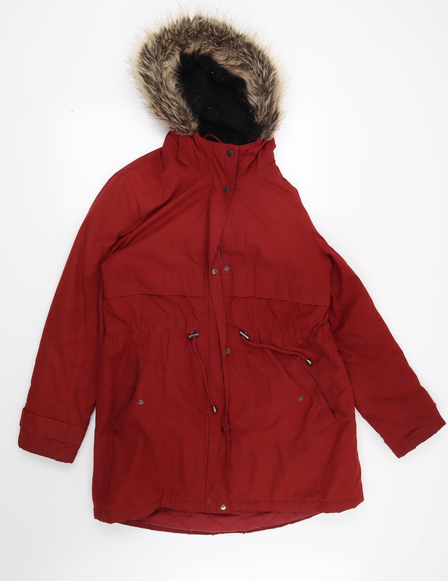 George Womens Red   Parka Coat Size M