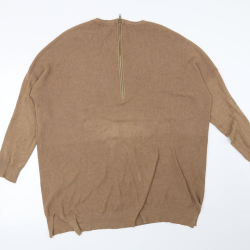 Atmosphere Womens Brown Striped  Pullover Jumper Size 14