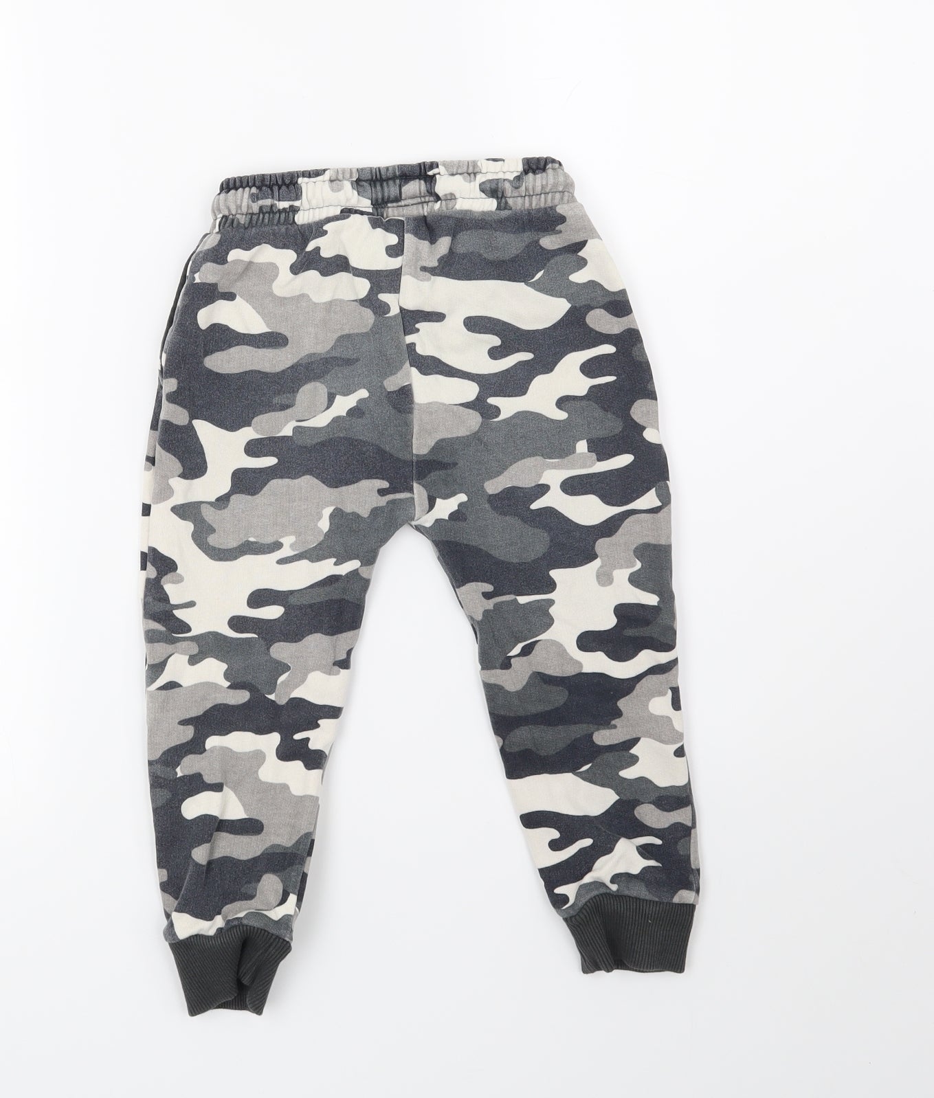 NEXT Boys Grey Camouflage  Sweatpants Trousers Size 4-5 Years