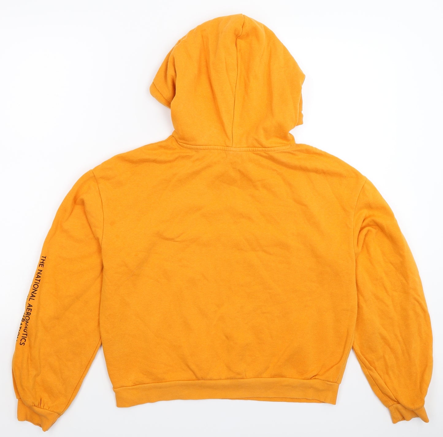Divided Womens Orange   Pullover Hoodie Size S