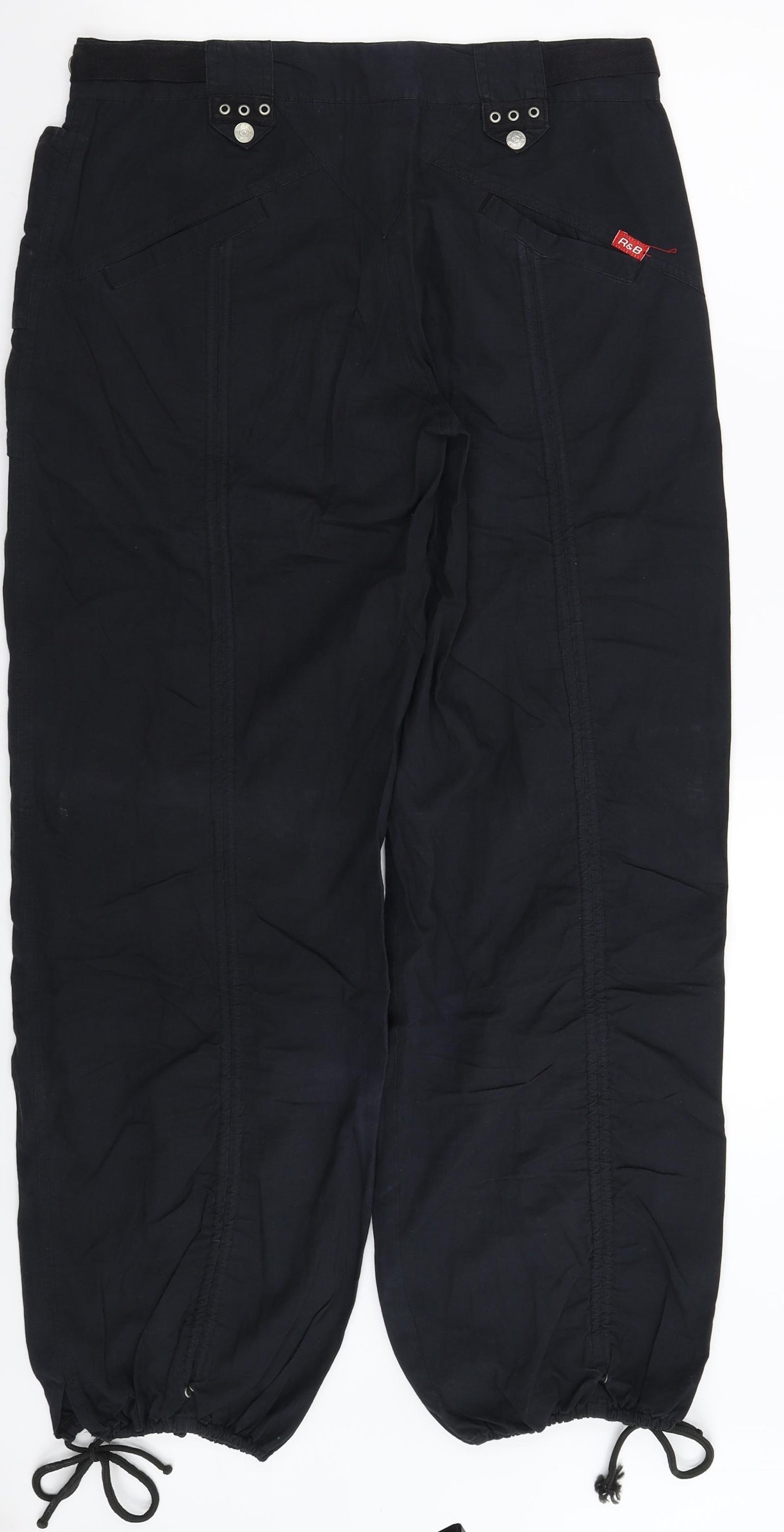 R&B Womens Blue   Cargo Trousers Size 12 L31 in