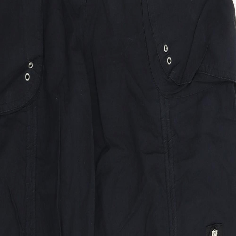 R&B Womens Blue   Cargo Trousers Size 12 L31 in