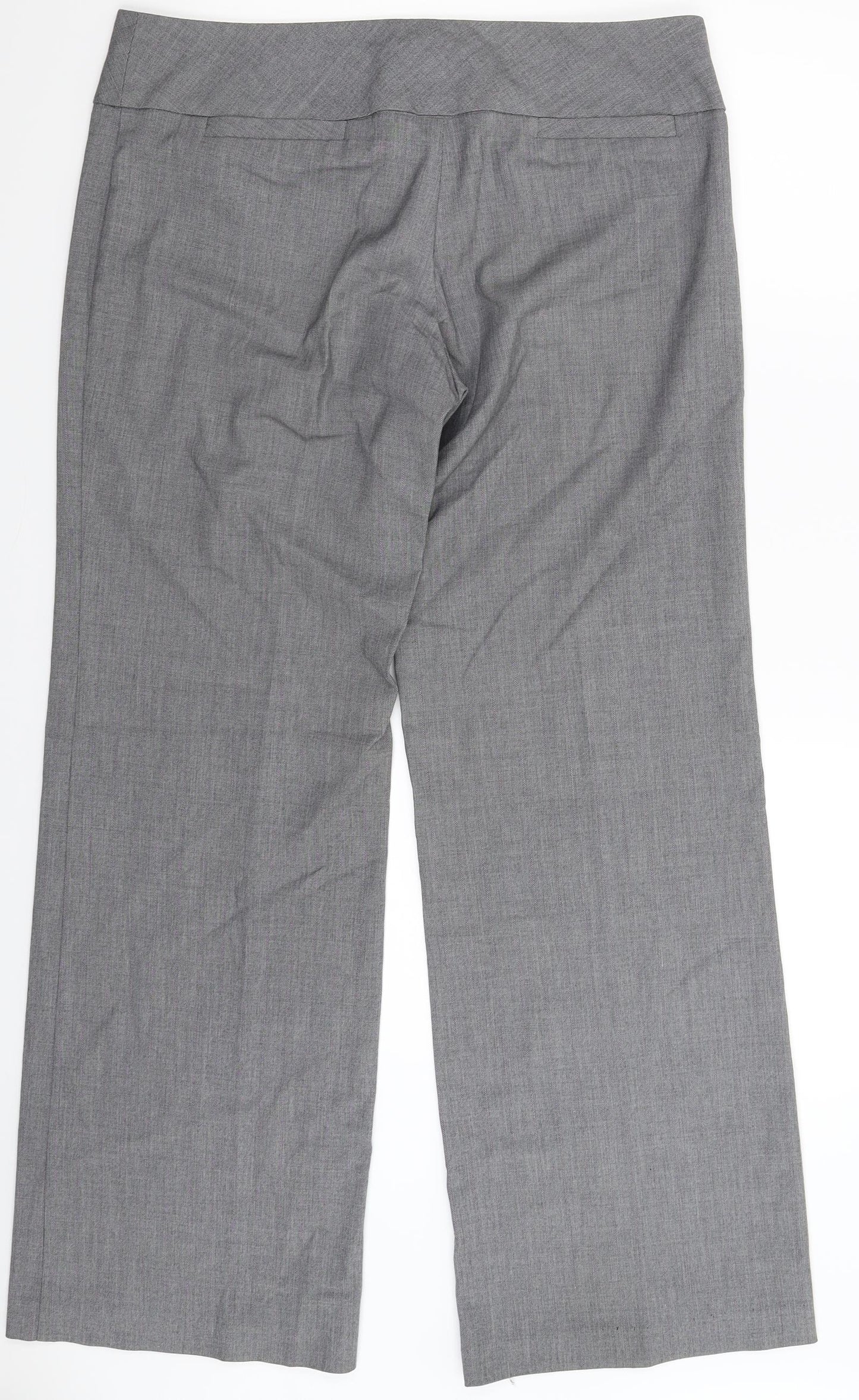 Warehouse Womens Grey   Dress Pants Trousers Size 12 L31 in