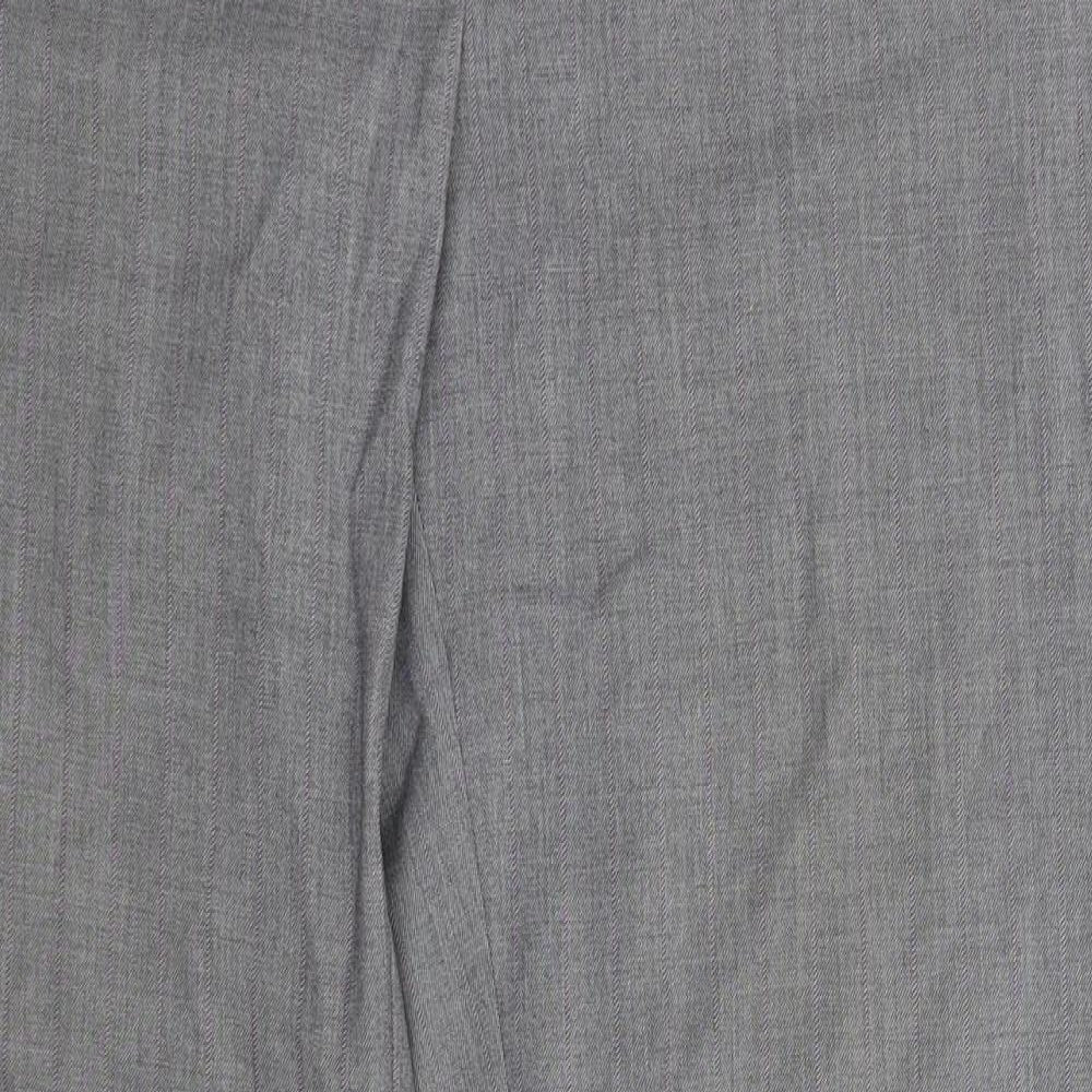 Warehouse Womens Grey   Dress Pants Trousers Size 12 L31 in