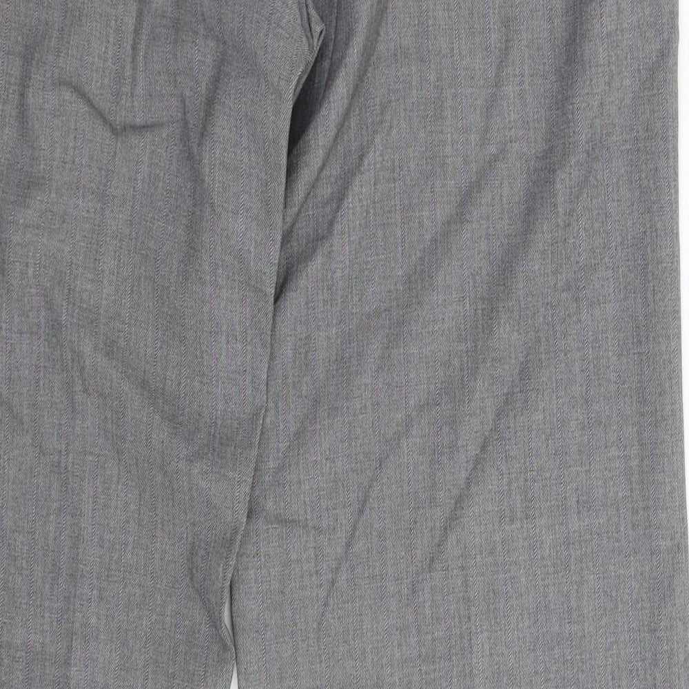 Warehouse Womens Grey   Dress Pants Trousers Size 12 L31 in
