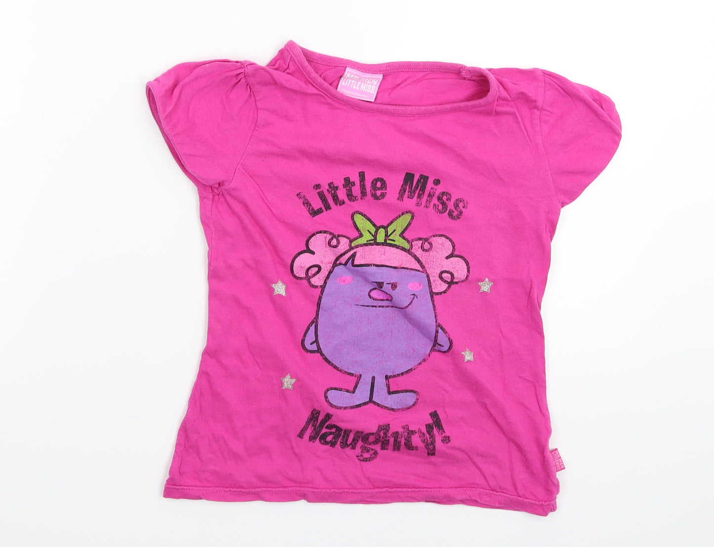 Mr. Men Girls Pink   Tunic T-Shirt Size 7-8 Years