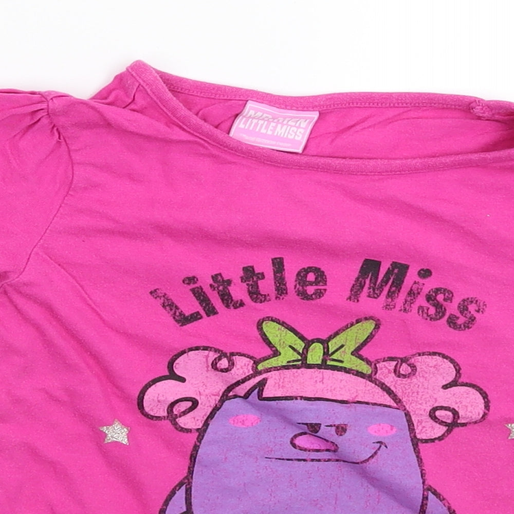 Mr. Men Girls Pink   Tunic T-Shirt Size 7-8 Years
