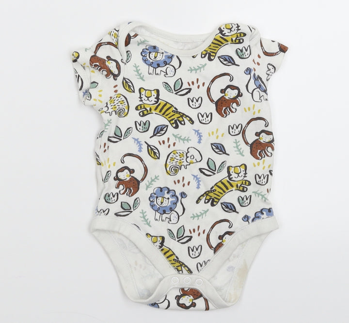 F&F Baby White Babygrow One-Piece Size 6-9 Months