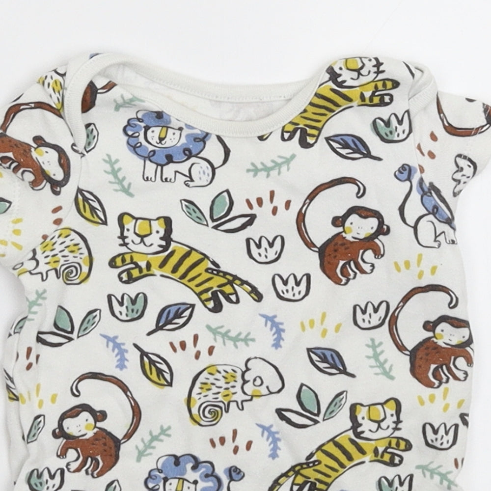 F&F Baby White   Babygrow One-Piece Size 6-9 Months