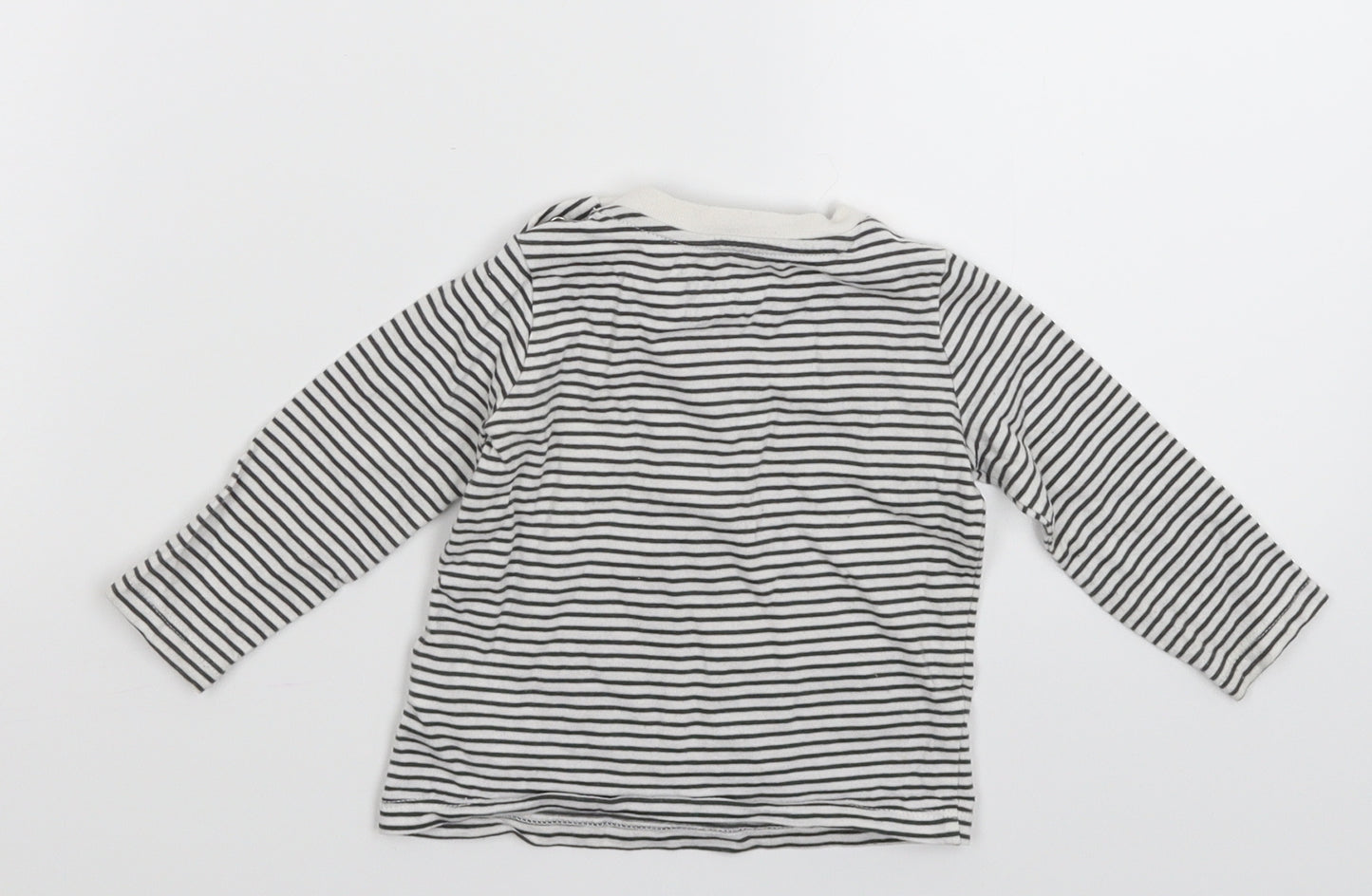 Fred & Flo Baby Multicoloured Striped  Basic T-Shirt Size 3-6 Months