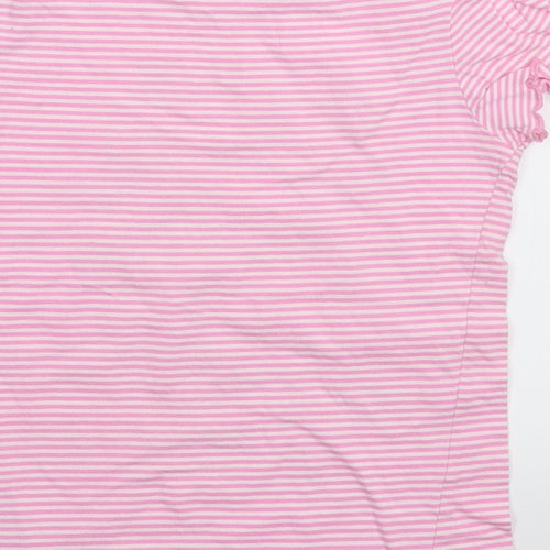 Cherokee Girls Pink Striped  Basic T-Shirt Size 7-8 Years