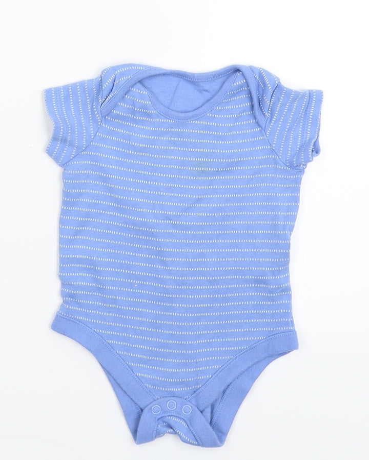 F&F Baby Blue Striped  Babygrow One-Piece Size 6-9 Months