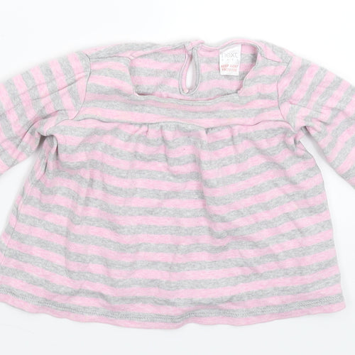 NEXT Girls Multicoloured Striped  Pullover Jumper Size 3-6 Months