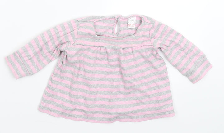 NEXT Girls Multicoloured Striped  Pullover Jumper Size 3-6 Months