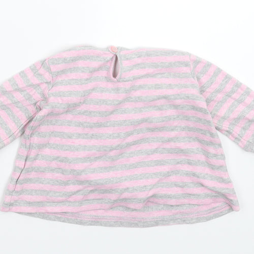 NEXT Girls Multicoloured Striped  Pullover Jumper Size 3-6 Months