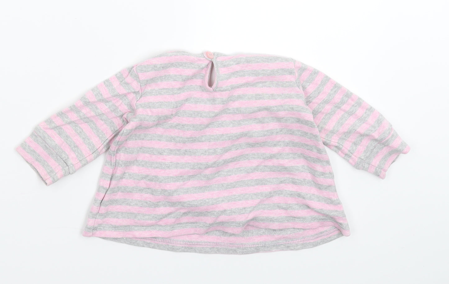 NEXT Girls Multicoloured Striped  Pullover Jumper Size 3-6 Months