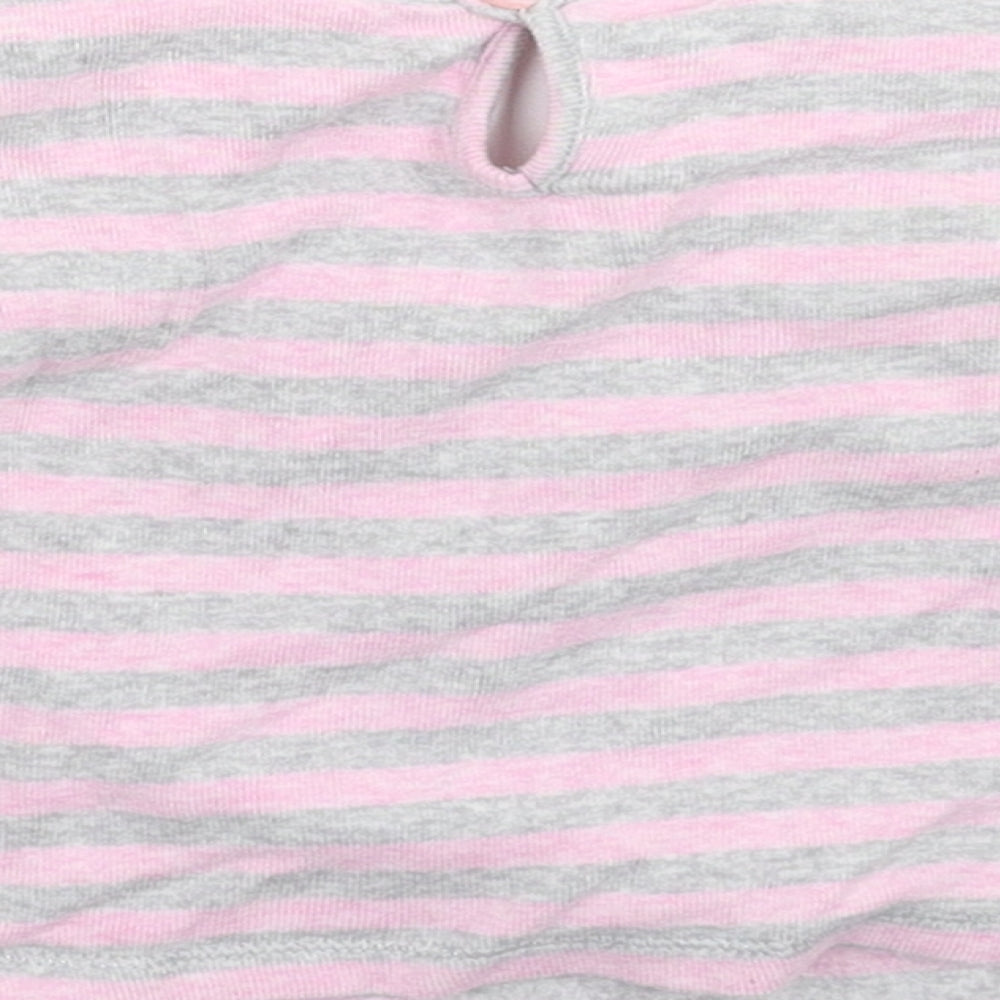 NEXT Girls Multicoloured Striped  Pullover Jumper Size 3-6 Months