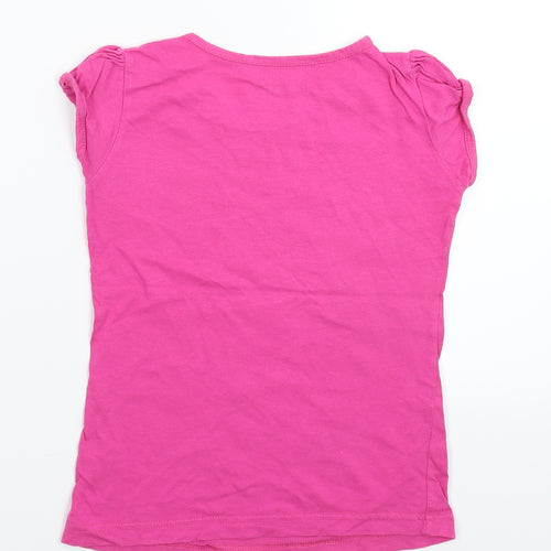 George Girls Pink   Basic T-Shirt Size 7-8 Years