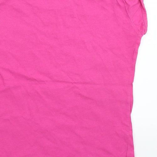 George Girls Pink   Basic T-Shirt Size 7-8 Years