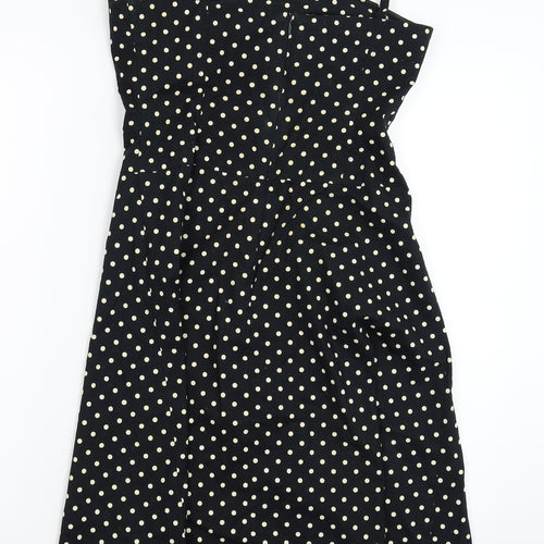 Divided Womens Black Polka Dot  Tank Dress  Size 10