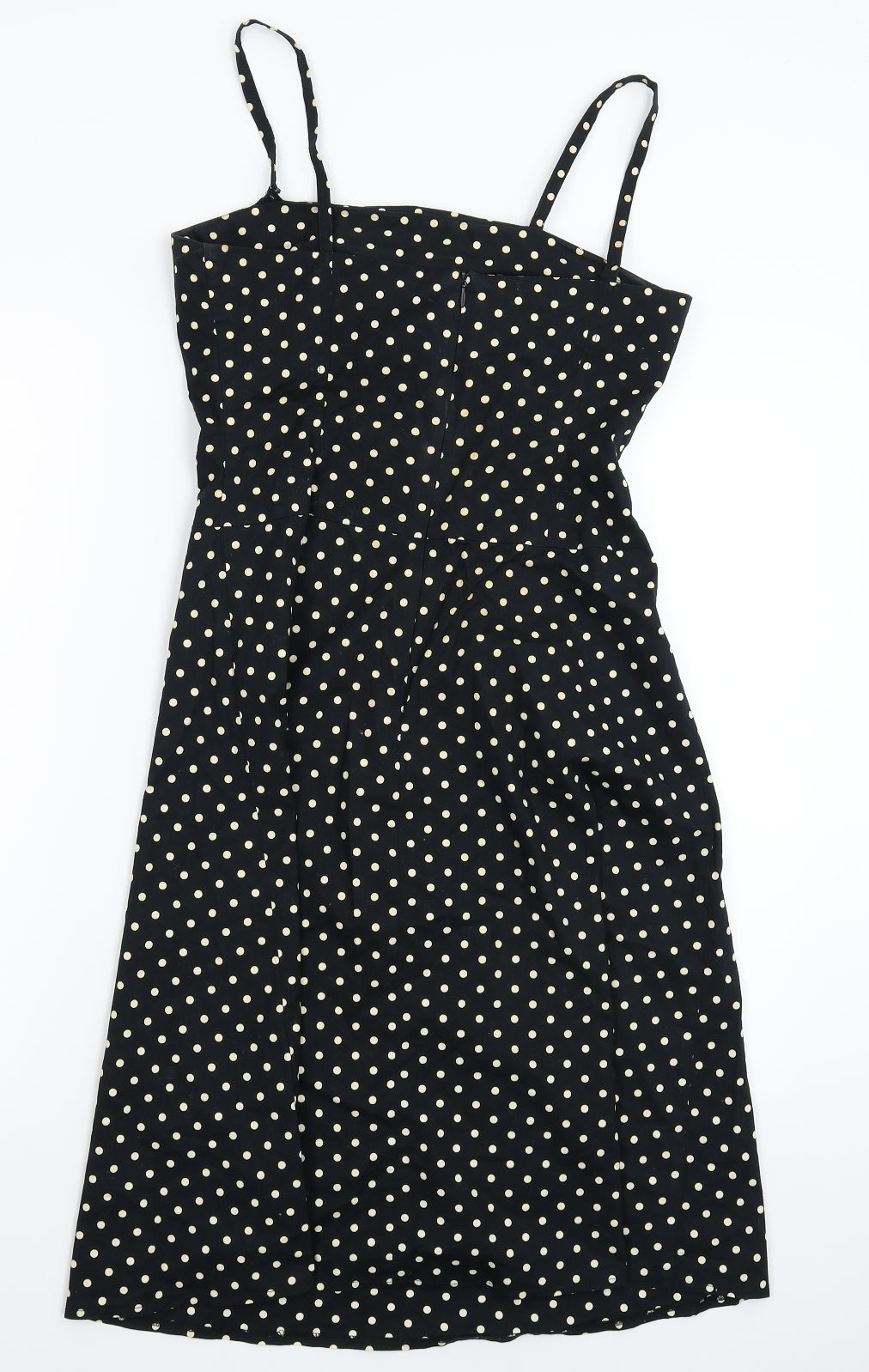 Divided Womens Black Polka Dot  Tank Dress  Size 10