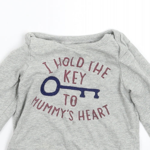 Gap Baby Grey   Babygrow One-Piece Size 9-12 Months