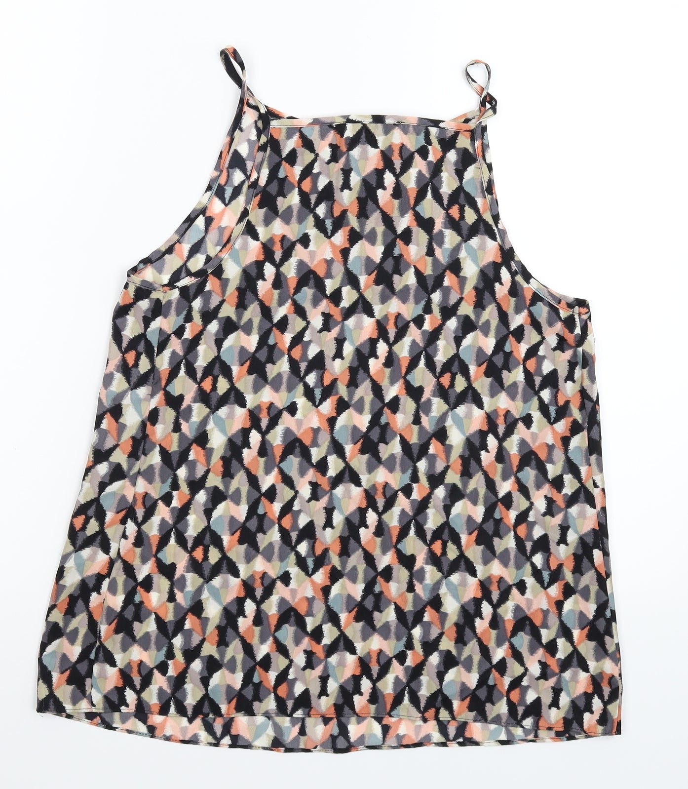 Warehouse Womens Multicoloured Geometric  Basic Tank Size 10