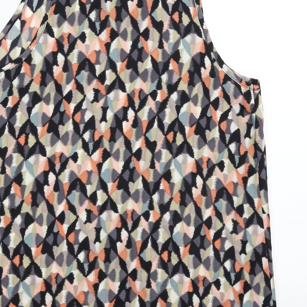 Warehouse Womens Multicoloured Geometric  Basic Tank Size 10