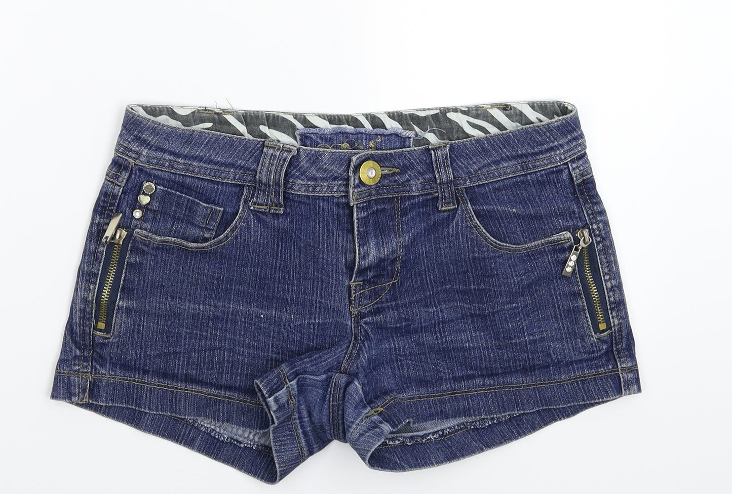 Denim Co Womens Blue  Denim Hot Pants Shorts Size 8