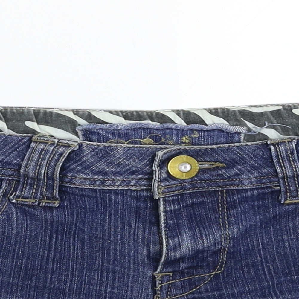 Denim Co Womens Blue  Denim Hot Pants Shorts Size 8
