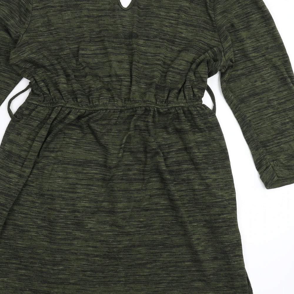 Boohoo Womens Green  Knit Pullover Jumper Size 12