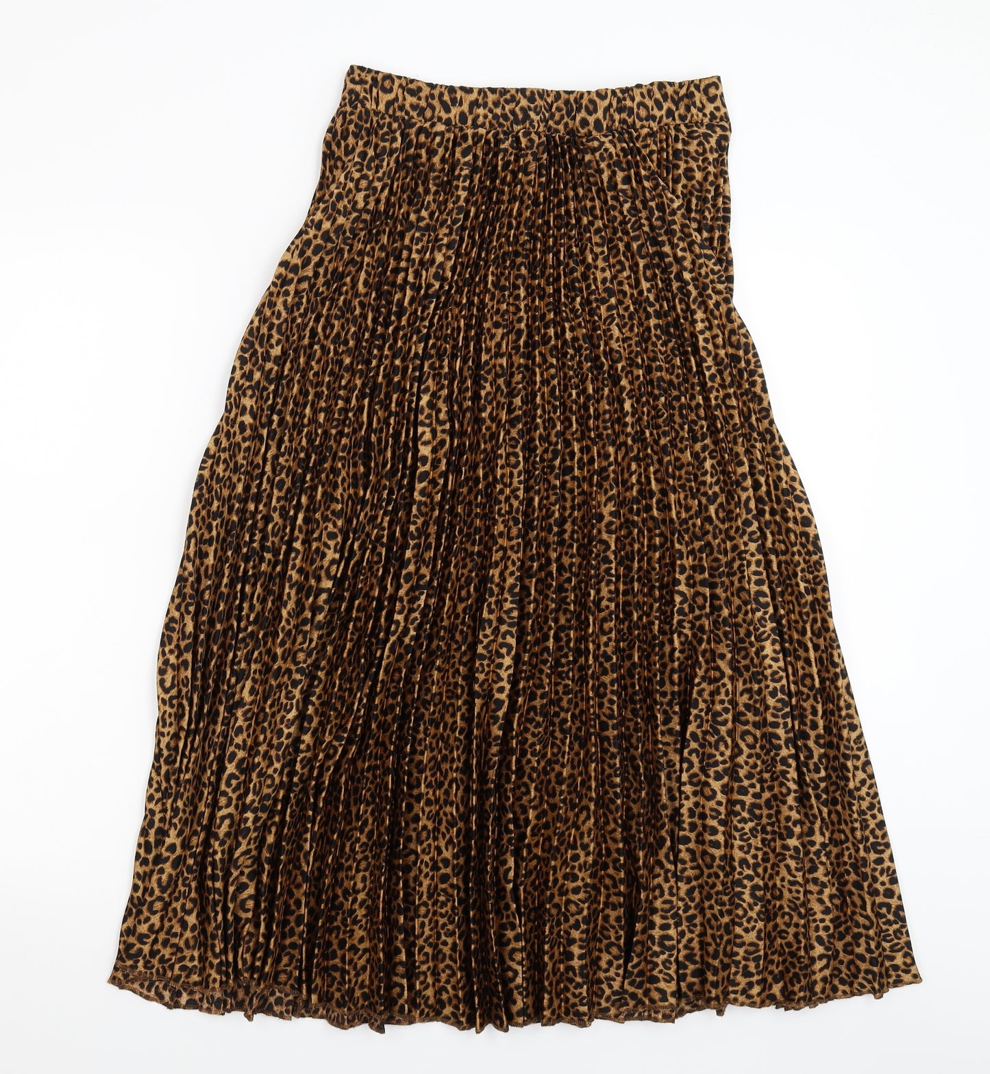 New Look Womens Beige Animal Print  Maxi Skirt Size 10
