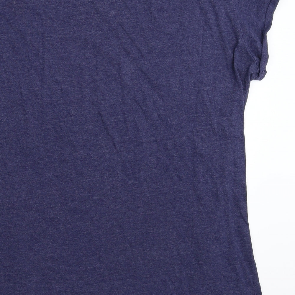 Papaya Womens Blue   Basic T-Shirt Size 12