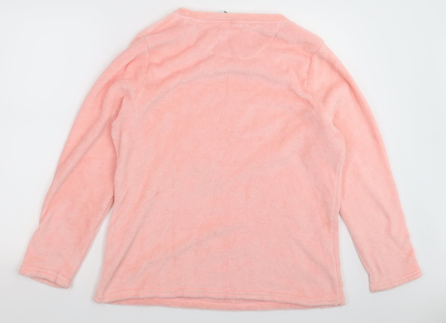 Just Like You  Womens Pink  Fleece Top Pyjama Top Size 22