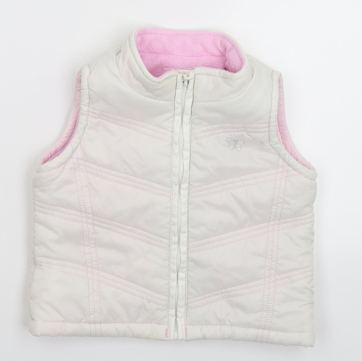 Cherokee Girls White   Gilet Jacket Size 18-24 Months